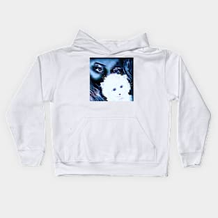 Me you and a cat named bluie Kids Hoodie